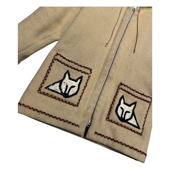 James Bay VINTAGE Inuit Arctic Northern VIRGIN WOOL Parka Coat Womens Medium - Picture 7 of 9